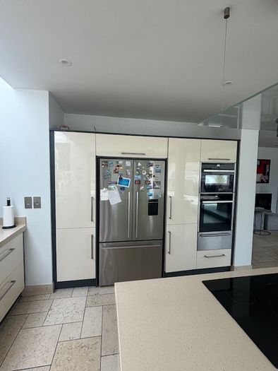 Cream High Gloss Kitchen