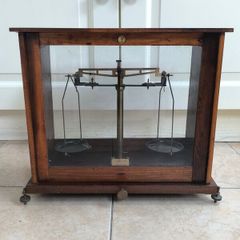 antique chemical balance scales