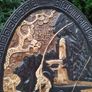 2 X 15 Inch Bretby Pottery Art Deco Japanese Wall Plaques Image 8
