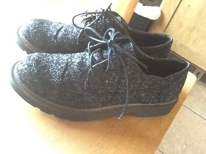 Black Sequin Sparkly Shoes