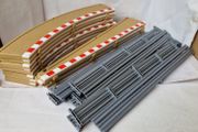 Scalextric C8228 &amp; C8233: Radius Two Large Border Kit with Barriers - new condition (R2 Lead In/Out )