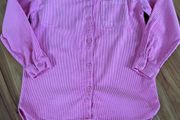 Pink corduroy shirt/shacket age 11-12 years like new!