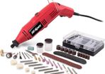 Corded Rotary Power Tool & Accessories Kit for DIY Repairs, Hobbies & Craftwork. Precision & Fine Drilling Cutting, Trimming, Grinding & Sanding. Supplied with Dremel Compatible Bits