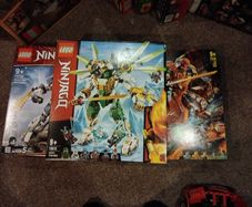 Lego Ninjago Bundle 70676 Lloyd's Titan Mech & 71720 Fire Stone Mech & 71738 Zane's Titan Mech Battle