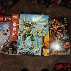 Lego Ninjago Bundle 71720 Fire Stone Mech & 71738 Zane's Titan Mech Battle