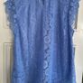 Lace Top - Hydrangea blue Image 2