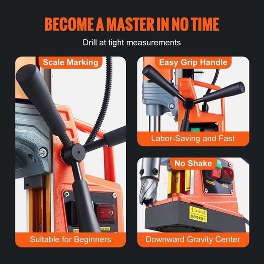NEW SALE | Magnetic Drill 1300W 2922Ibf/13000N Portable Mag Drill Press 810RPM