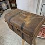 Small Antique Tin steamer trunk Image 5