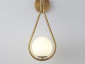LED Wall Lamps Metal Living Room Lamp Fashion Nordic Bedside Glass Wall Lamp (2 pcs)