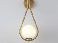 main image for ad LED Wall Lamps Metal Living Room Lamp Fashion Nordic Bedside Glass Wall Lamp (2 pcs)