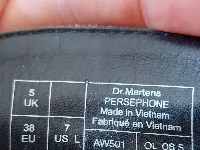 Dr. Martens PERSEPHONE cherry red arcadia leather heeled boots