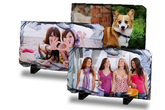 Personalised Rectangle Photo rock slate2 great gift present home decor