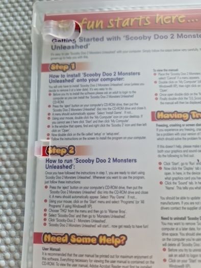 Scooby Doo 2 Monsters Unleashed Pc Cd rom Games Original