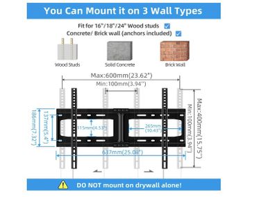 TV fixed wall mount