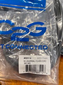 C2G Universal Power Cord - Power Cable - BS 1363 (M) 3 m - Molded - Black