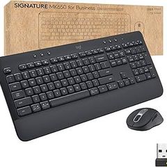 Logitech Signature MK650 Combo for Business Wireless Mouse and Keyboard Graphite