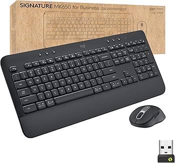 Logitech Signature MK650 Combo for Business Wireless Mouse and Keyboard Graphite