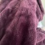 Marks and Spencer Purple Luxury Velvet Touch Fleece Dressing Gown with hood from Rosie Image 3