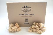 Natural Eco Wood Firelighters - 500 Wood Wool Flame Fire Starters Great for Lighting Fires in Stoves, BBQ's, Pizza Ovens &amp; Smokers, Safe Charcoal Starter for Lighting A Lumpwood Charcoal Barbecue