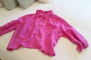 Pink Crop Style Shirt - Size 14