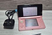 Nintendo 3DS Pink Console With Charger - Working With Screen Issue