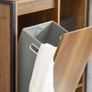 Bathroom  Storage Cabinet  Laundry Basket vintage style Image 2