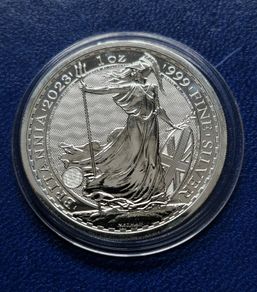 1 oz Silver Britannia 2023 .999 Charles coin