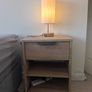 Complete Bed Set: Emma Mattress + JYSK Storage Base + 2 Lockers and Touch Lamps Image 4