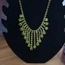 Vintage Green Crystal Necklace Image 6