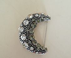 Moon brooch, Jewellery, Brooch