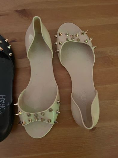 Studded rubber sandals