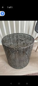 Antique Grey Iron Nesting Side Tables