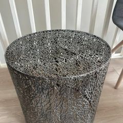 Antique Grey Iron Nesting Side Tables