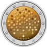 Latvia 2 Euro Commemorative Coin 2022 - Financial Literacy. Coincard. BU Image 2