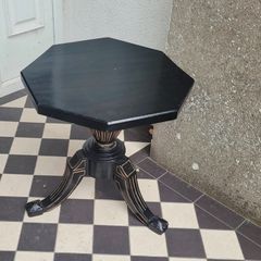 Vintage hexagonal side table