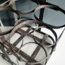 Vintage French metal bottle carrying crates Image 6