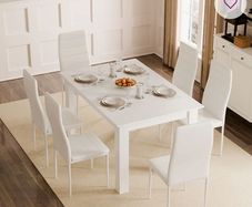 Dining table with 6 chairs