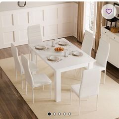 Dining table with 6 chairs