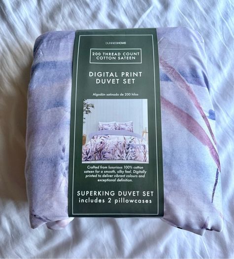 Dunnes satin Duvet set