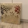 Cream Suede & Gold Leaf Canvas Image 2