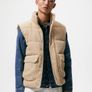 Zara Cream corduroy gilet Image 2