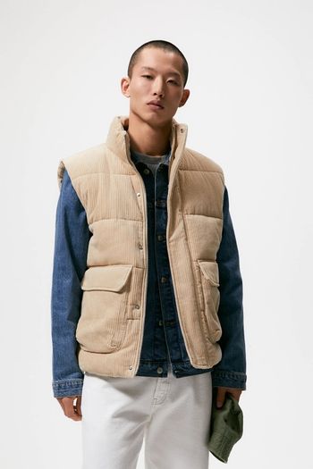 Zara Cream corduroy gilet