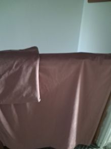 Pink Velour Eyelet Curtains 66ins x 72ins