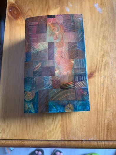 Wooden box with beautiful inlay design