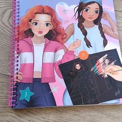 Scratch art fashion book