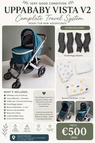 UPPAbaby Vista V2 Complete Travel System. Excellent Condition, Extras Included!