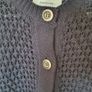 diesel wool blend cardigan size small navy pit to pit 19" Image 6