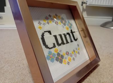 Funny cross-stitch