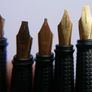 Vintage  Manuscript Fountain Pen - Black Calligraphy Set - Five Tips, Cartridges Image 8