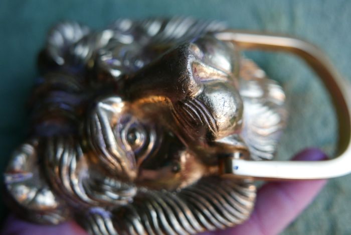 Vintage Brass Lion Door Knocker